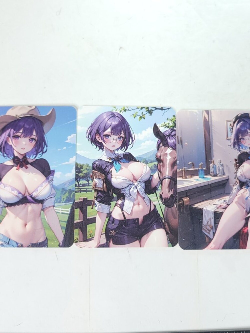 Pela Honkai Anime Waifu Art Oversized Board A6 Lot of 3